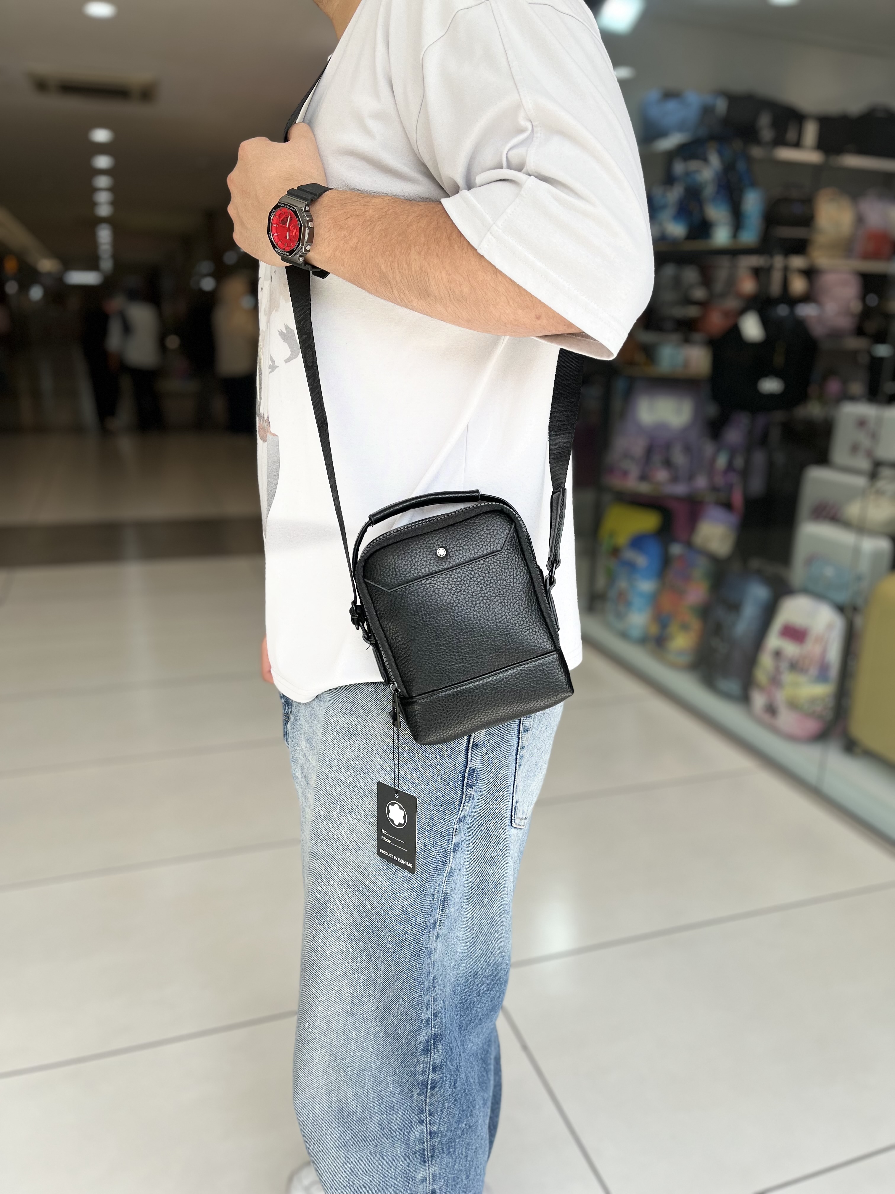 کیف رودوشی چرمی Mont Blanc