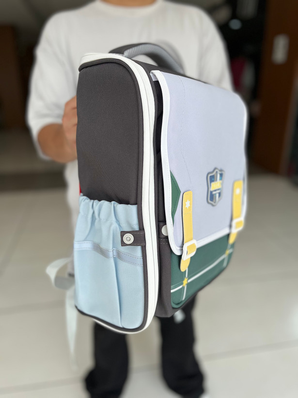 کوله پشتی صندوقی طوسی و ابی