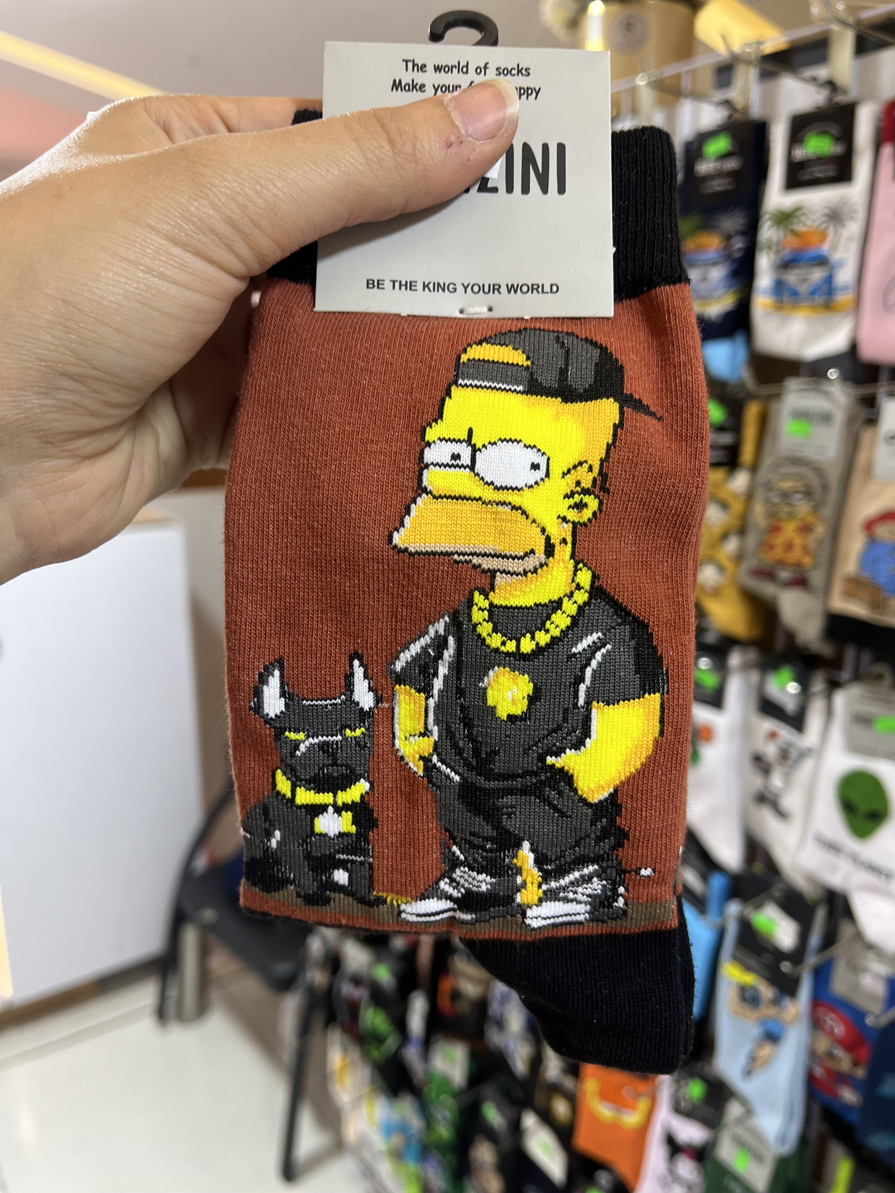 جوراب ساق بلند سیمپسون ها بارت گنگ