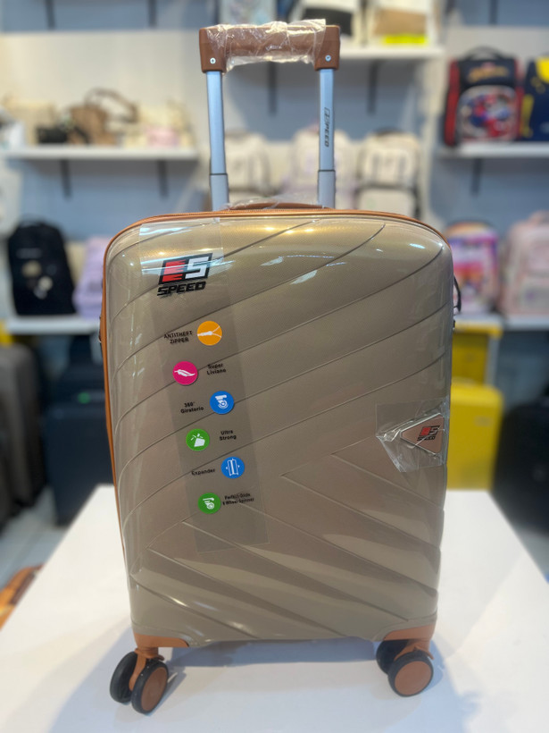 چمدان نسکافه ای کهربایی برند فایو اسپید