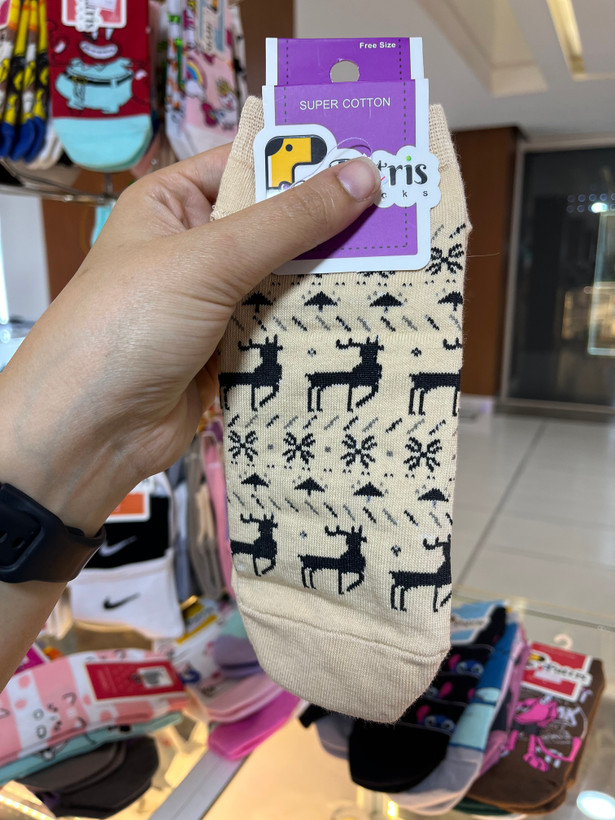 جوراب ساق کوتاه کریسمس